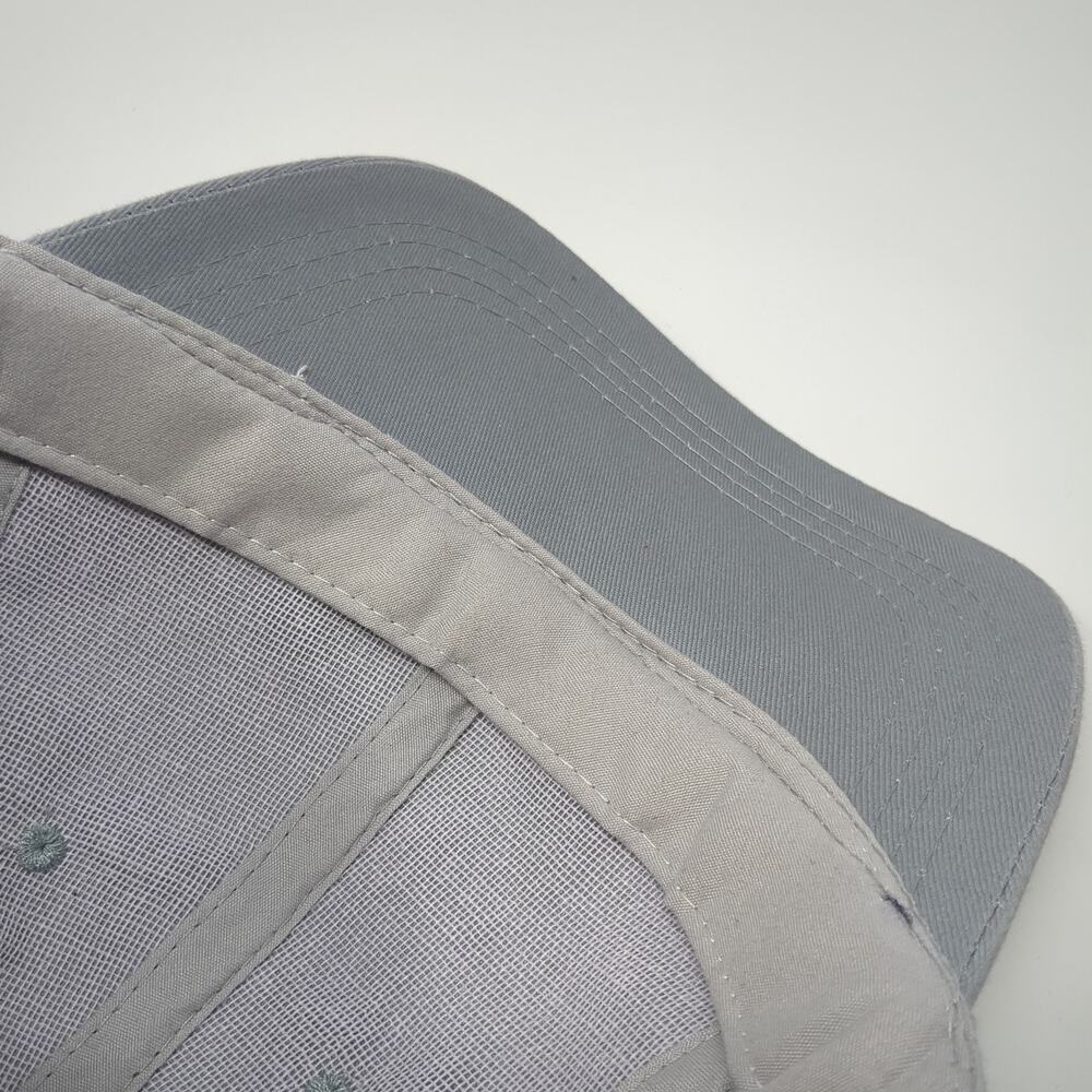 Unbranded Strapback Hat Gray Solid One Size Adjus… - image 8